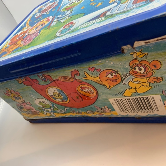 Vintage Jim Henson's Muppet Babies Retro Metal Lunch Box with Thermos 1985 - Picture 11 of 16